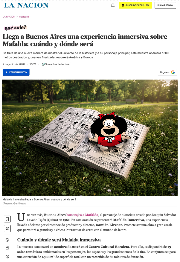 Prensa La Nacion Mafalda